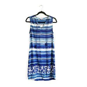 Beachlunchlounge Boho Shift Dress Flowy Summer Dress Blue Women’s Coverup